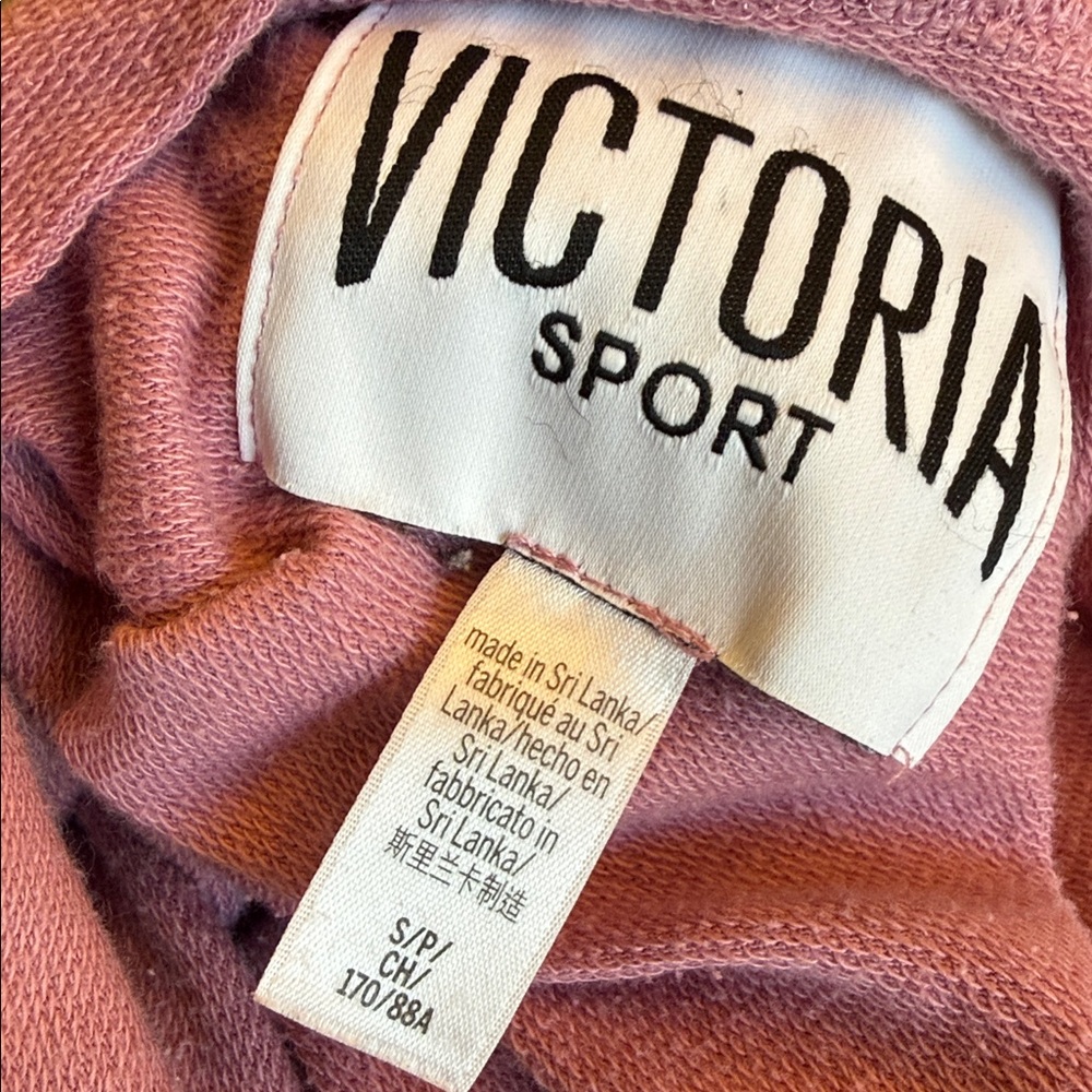 Victoria’s Secret VSX Victoria Sport Pink Lightweight Hoodie Pullover Small - Picture 13 of 14